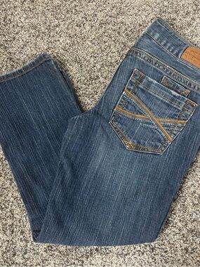 Aeropostale Blue Denim Jeans with Contrast Stitching